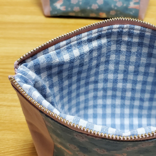20cmファスナーの切り替えポーチ うさぎ ポーチ Pink-Boo 通販