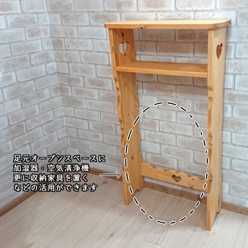 【カントリー家具】パイン材 木製 カウンターシェルフ ラック 棚 ハートくり抜き 楽天市場】カントリー家具 ハートの通販