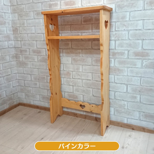 オープンラック 高さ90 ハートのくりぬき / RRA-81CP パイン 棚