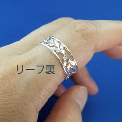 ≪受注生産≫大きめ天然石の透かしリング　ブルートパーズ、ロードライトガーネット、イエローベリル 10枚目の画像