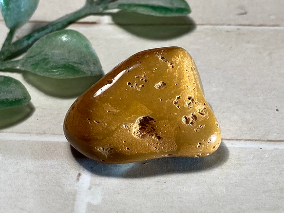 天然石 置物 赤褐色 金色、水石？ 天然 モナザイト 1.43ct レアストーン ルース 希土元素の鉱物 弱放射能