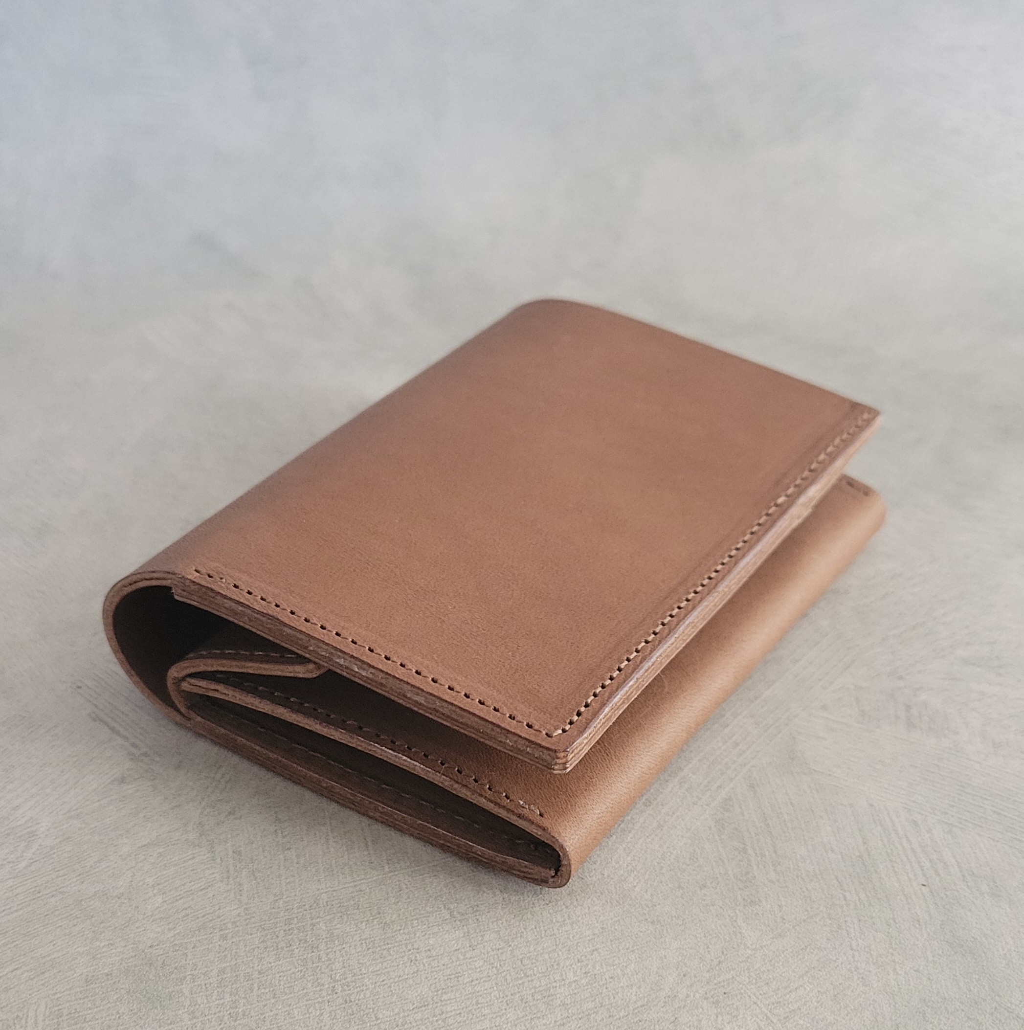 【スタンダードなかたち】二つ折り財布・MOCHA