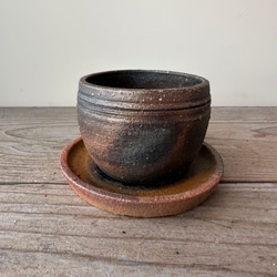 コーヒー焼 植木鉢 (coffee cup) 3号 3枚目の画像