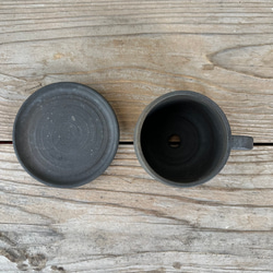 炭化焼成 植木鉢 (coffee cup) 3号 細土 7枚目の画像
