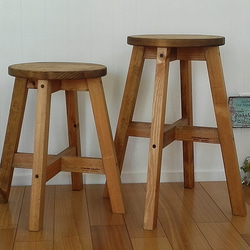 専用ページ 丸スツール 木製 スツール 【高さオーダー46cm