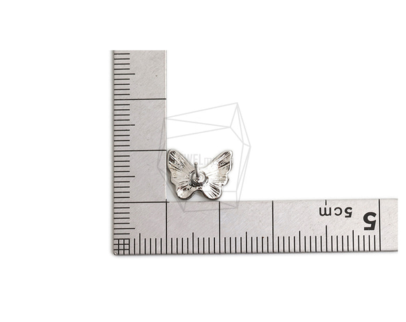 ERG-2182-R【2件】蝴蝶耳環 ,蝴蝶耳釘 第5張的照片