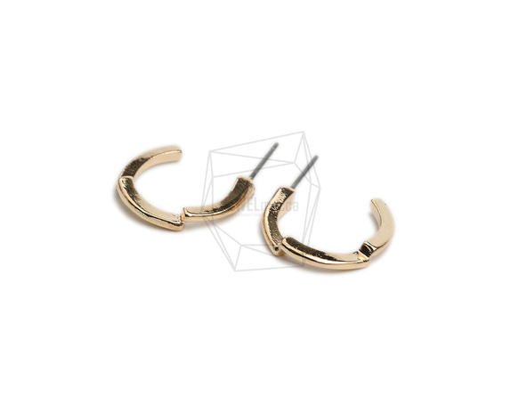 ERG-2183-G [2 件] 圓形耳環，圓形耳釘 第2張的照片