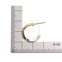 ERG-2183-G [2 件] 圓形耳環，圓形耳釘 第5張的照片