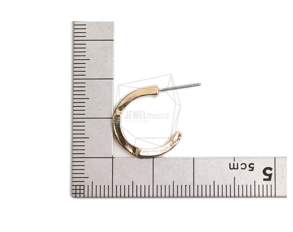 ERG-2183-G [2 件] 圓形耳環，圓形耳釘 第5張的照片