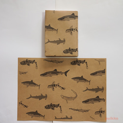 紙書封面鯊魚（單色）（5 件套） 第2張的照片