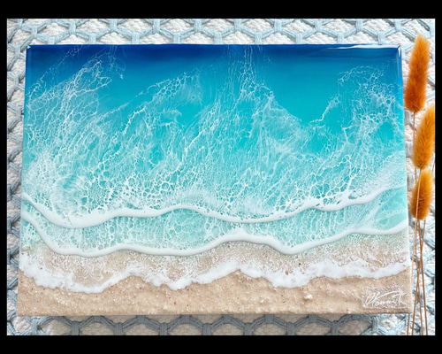 海レジン レジンアート Beach art その他アート FLUID