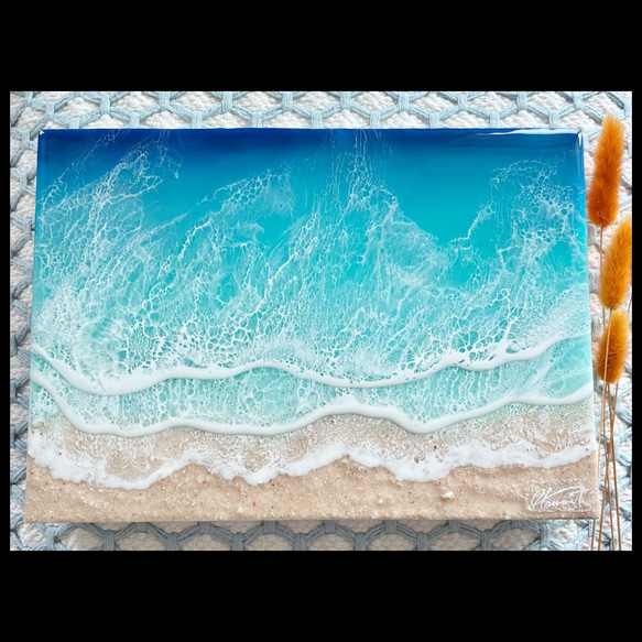 海レジン　レジンアート　Beach art 1枚目の画像