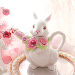 世界唯一－兔子花束茶壺 第1張的照片