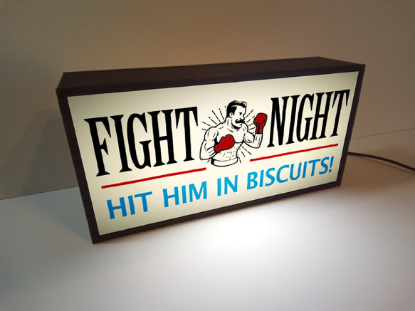 ボクシング ボクサー ボクシングジム 格闘技 ファイトクラブ ミニチュア サイン ランプ 看板 置物 雑貨 ライトBOX 2枚目の画像