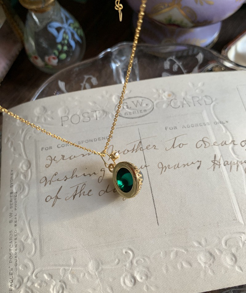 オアシス ウエスタン ヴィンテージ エメラルド グリーン キラキラ ガラスストーン ネックレス 緑 オアシス ウエスタン ヴィンテージ エメラルド グリーン キラキラ ガラスストーン ネックレス 緑