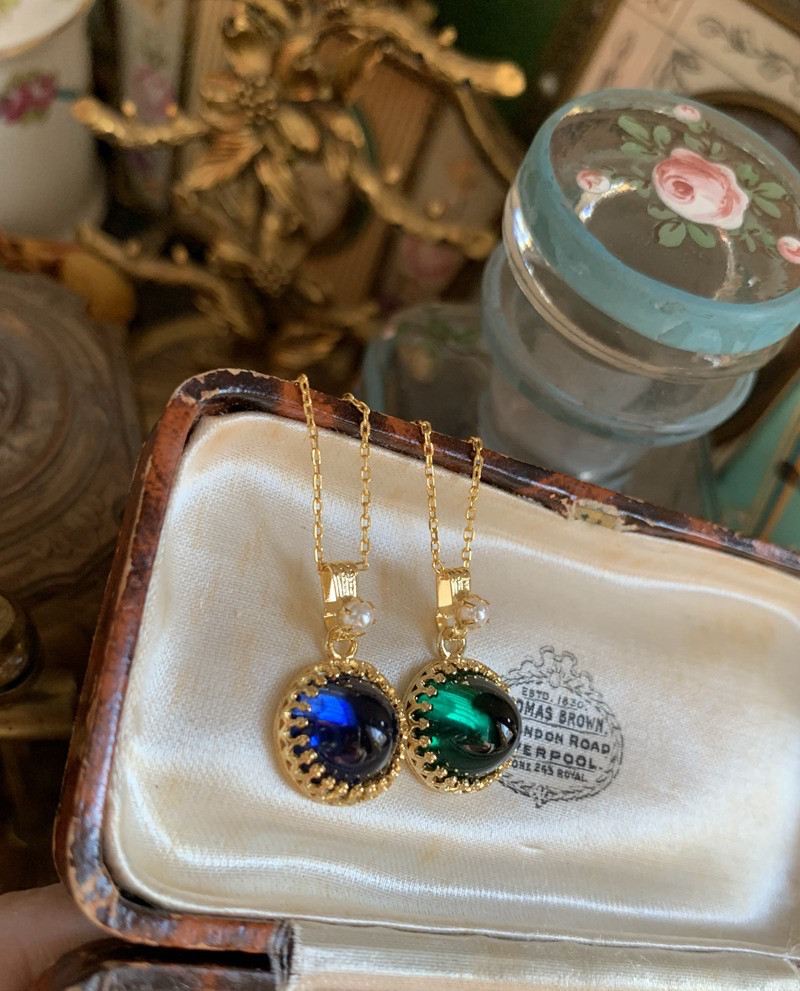 オアシス ウエスタン ヴィンテージ エメラルド グリーン キラキラ ガラスストーン ネックレス 緑 オアシス ウエスタン ヴィンテージ エメラルド グリーン キラキラ ガラスストーン ネックレス 緑