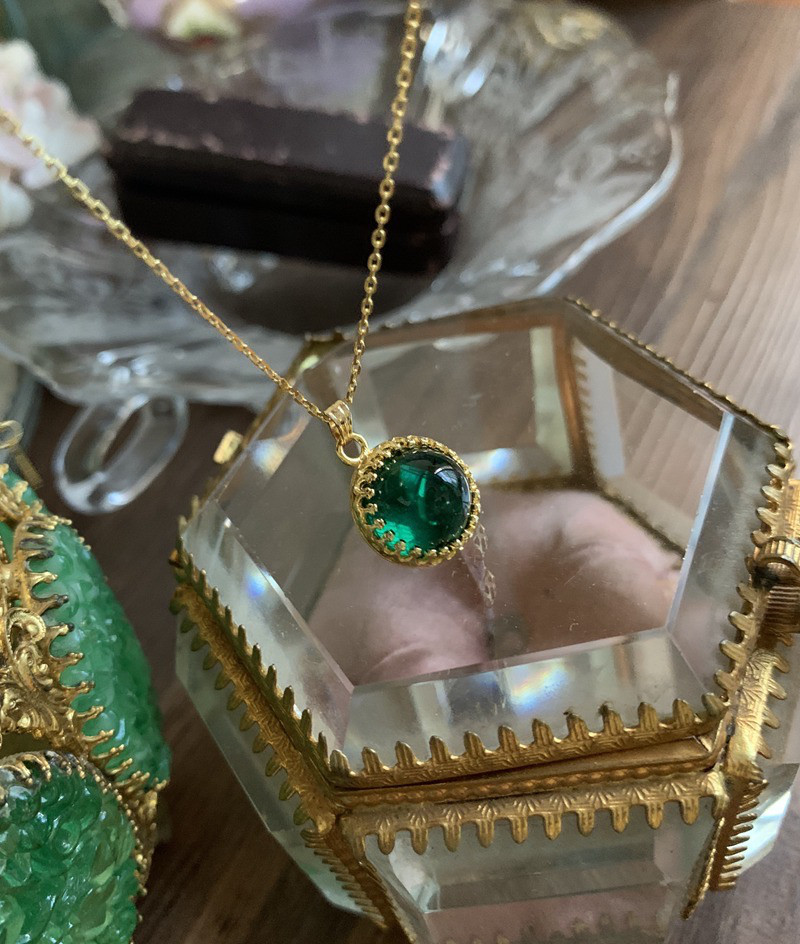 オアシス ウエスタン ヴィンテージ エメラルド グリーン キラキラ ガラスストーン ネックレス 緑 オアシス ウエスタン ヴィンテージ エメラルド グリーン キラキラ ガラスストーン ネックレス 緑