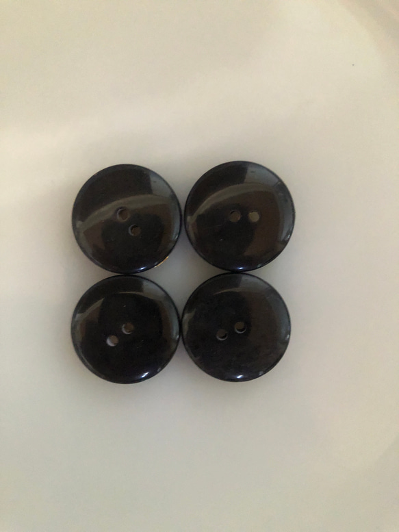 アンティーク ボタン 4個セット ビンテージ 昭和 レトロ 個性的 ハンドメイド素材 紫色　パープル　ポップ アクセ 3枚目の画像