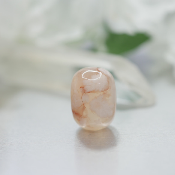 天然石　高品質　桜瑪瑙（さくらめのう）　天珠　1個　18ｍｍ　再販 5枚目の画像