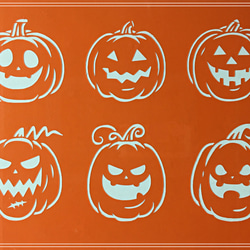 【S-132】 ハンドメイド ステンシルシート かぼちゃ オバケ ハロウィン 1枚目の画像
