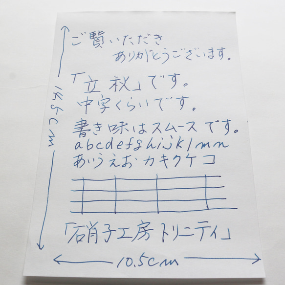 ガラスペン「立秋」 4枚目の画像