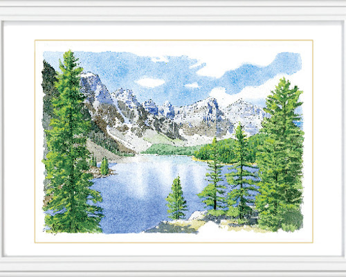 #油絵　#風景画　#山　一点もの　キャンバス　#ロッキー山脈 ロッキー山脈」 by 岡田龍典｜Artmeter｜暮らしを彩るアートが