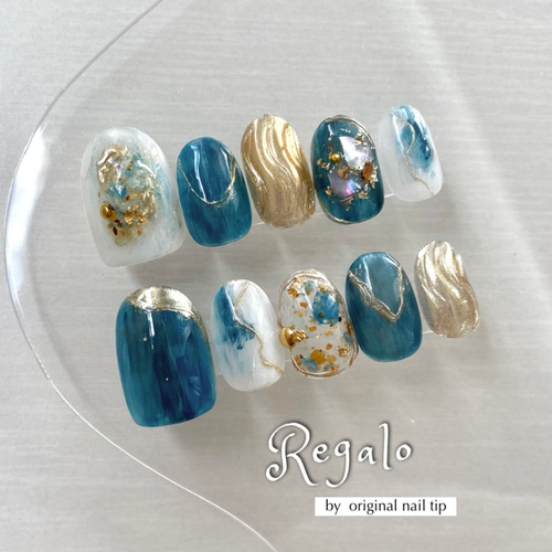 サイズオーダー♡ キラキラアイスペンギンネイルチップ size order  