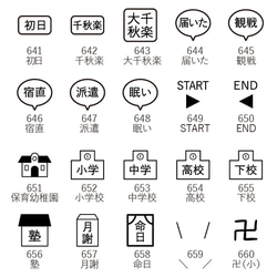 筆記本印章迷你 7 毫米 (c-601-697) 印章印章時間表印章從 97 種中選擇一種 第4張的照片