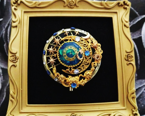⚠️期間限定⚠️ハンドメイド レジン ピルケース ☆再販不可☆ 瑠璃土星のピルケース ハンドメイドピルケース