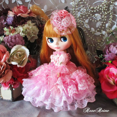 soldロリータロマンス キュートな薔薇とパールのフワフワエアリー