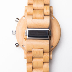 木製腕時計 Mokuno Graph Shiro 腕時計 木の時計　天然木 5枚目の画像