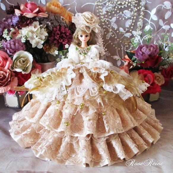 ＜英国製＞優雅トールペイントのバラたち♪ロマンチックなジュエリーチェスト with PUJI / ベイリー ヘッドドレス [LO1460] | Roses on th