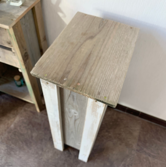 流木と古材廃材のドロワーシェルフ002ホワイト×グレー        Ω 人気・おすすめ｜使いやすい・旅行におすすめ 品質保証 全国発送