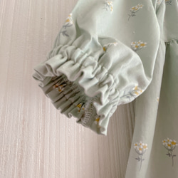 半袖・長袖　150cm対応　すっぽりかぶれるワンピース　mini flower 子供服 7枚目の画像