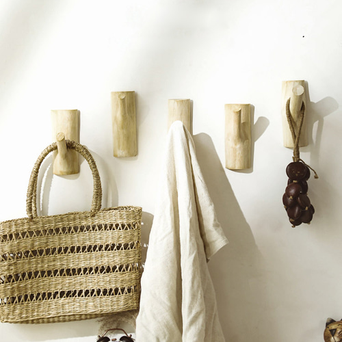 ハンドメイド 職人手作り ウォールフック 家具 コートフック 木目 無垢材 木工 受注生産 職人手作り ウォールフック 壁掛け コートフック 無垢
