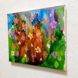 カラフルな林)水彩画フレーム付き送料無料 絵画 takakei 通販 12705670