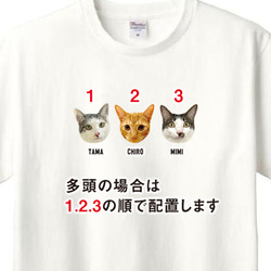 Tシャツ メンズ レディース 子ども うちの子 オーダー 半袖 おしゃれ 猫 犬 ポイント 名入れ 4枚目の画像