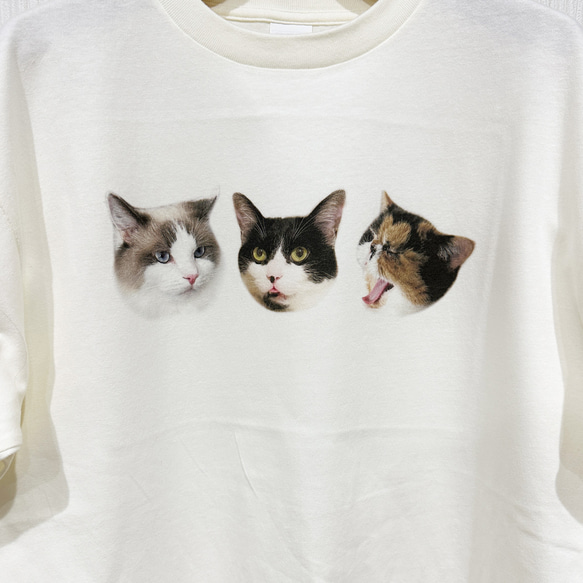 Tシャツ メンズ レディース 子ども うちの子 オーダー 半袖 おしゃれ 猫 犬 ポイント 名入れ 10枚目の画像
