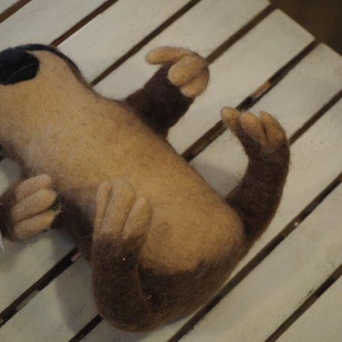 羊毛フェルト ぬいぐるみ かわいい なまけもの ナマケモノ フェルト