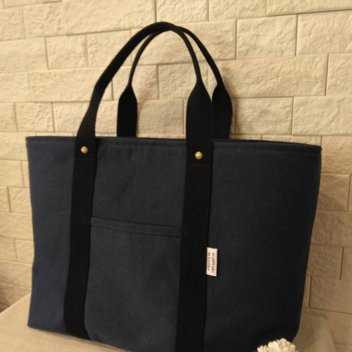 【ひな】ハンドメイドトートバッグ　帆布 送料込】A4サイズ 11号帆布トートバッグ トートバッグ hina✩.*˚ 通販