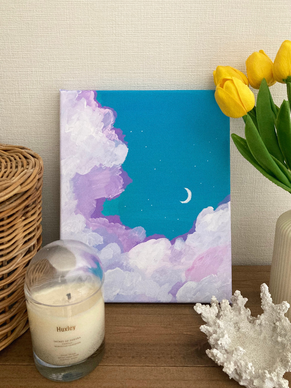 夜森 / Yamori | #アクリル画 #キャンバス #アクリル絵の具 #絵
