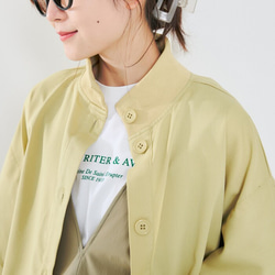 【再販】ゆるっと着れるのにスッキリ見えが叶うブルゾン ライトアウター 無地 体型カバー 23024 15枚目の画像