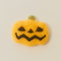ハロウィンかぼちゃのブローチ 3枚目の画像