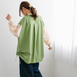 【全２色】毎年大人気！周りと差がつくドロストスリットバイカラーシャツ 22655 13枚目の画像