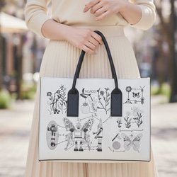 ハンドバッグ 刺繍バッグ 13インチ レザー ショルダーバッグ