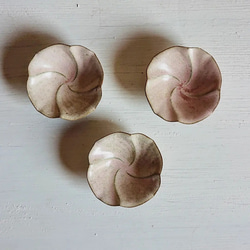 螺旋模様豆皿　クリームカラー 1枚目の画像