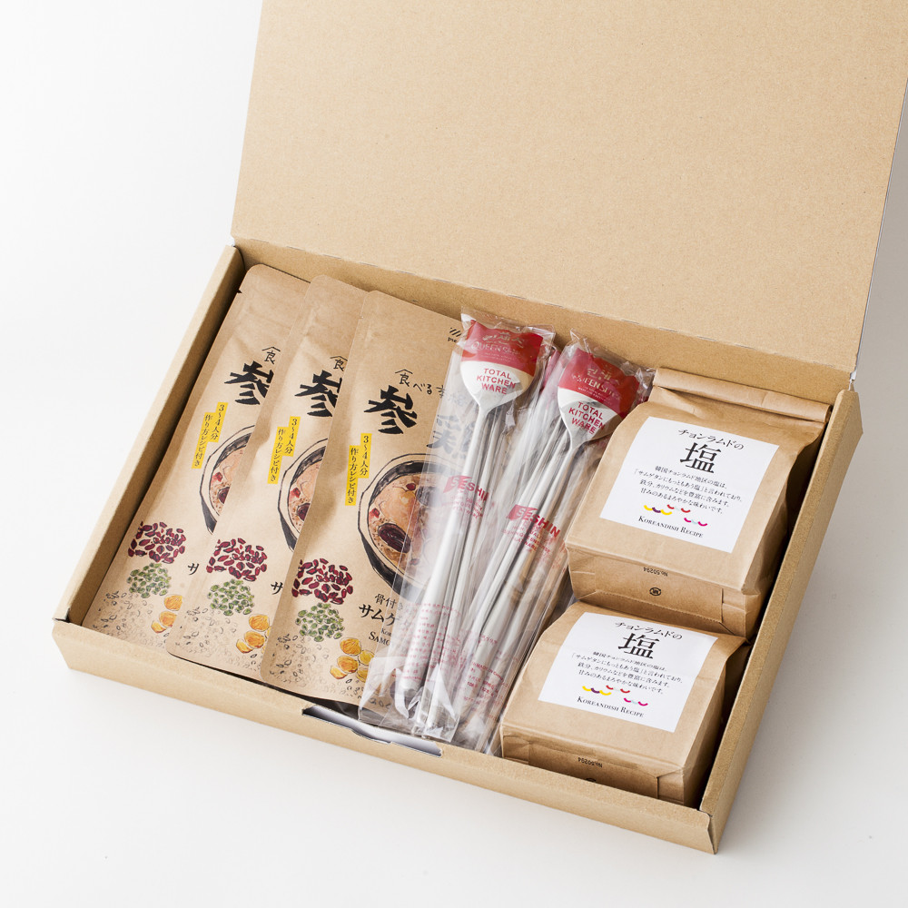 【送料無料】参鶏湯ギフトセット(韓国スプーン箸セット)