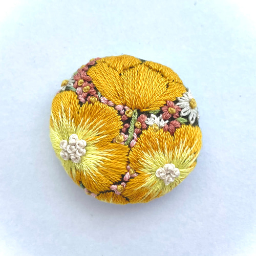 新オーダーページ＊ハンドメイド刺繍ブローチヘアゴム