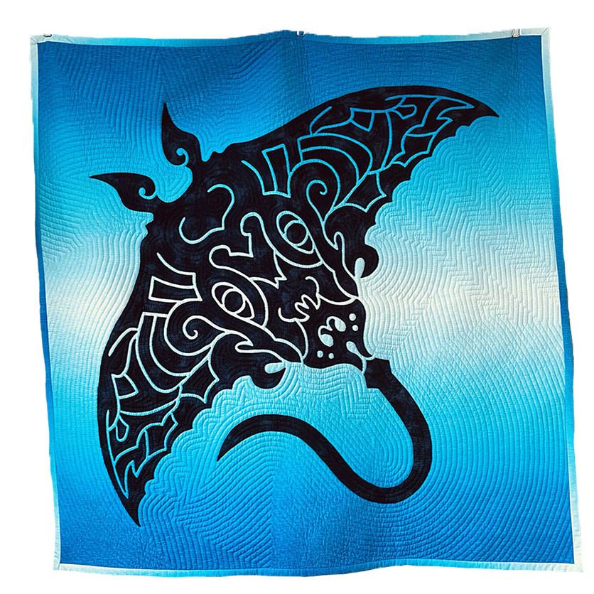 ハワイアンキルトタペストリー♡♡マンタ キット】ハワイアンキルト 30タペストリーマンタ - メルカリ