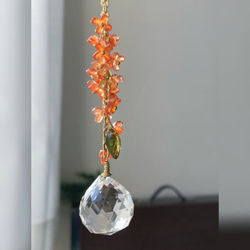 秋香る、金木犀のサンキャッチャー 267 【クリスタル20mm】 サン